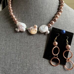 Premium Items Freshwater Pearls and Copper